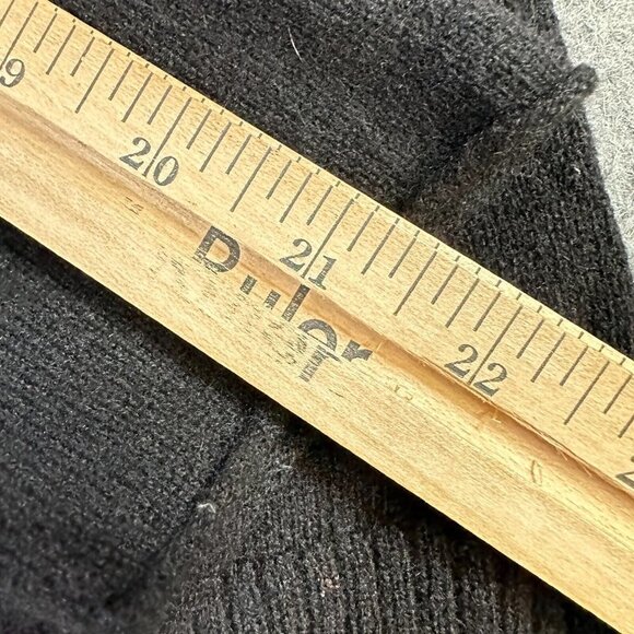 What Warren Men's Sweater M Black 1/4 Zip 100% Cashmere Raglan Sleeves - Picture 7 of 7